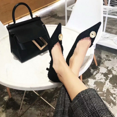 Balenciaga 2019 Womens Tweed Pumps - 발렌시아가 여성 트위드 펌프스 Bal0158x.Size(225 - 245).블랙