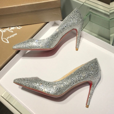 Christian Loubutin 2019 Strass Glitter High-heel Pumps  - 크리스챤 루부탱 스트라스 글리터 하이힐 펌프스 Btin0041x.Size (225 - 245).실버