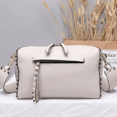 Valentino 2019 Leather Shoudler Bag,25CM - 발렌티노 2019 레더 숄더백,VTB0043,25CM,화이트