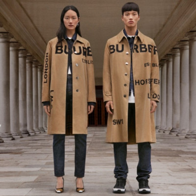 Burberry 2019 Mm/Wm Classic Logo Cotton Trench Coat - 버버리 남자 클래식 로고 코튼 트렌치 코트 Bur0692x.Size(xs - xl).베이지