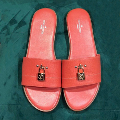 Louis Vuitton 2019 Womens Monogram Lock it Slipper- 루이비통 여성 모노그램 락잇 슬리퍼 Lou0986x.Size(225 - 255).레드