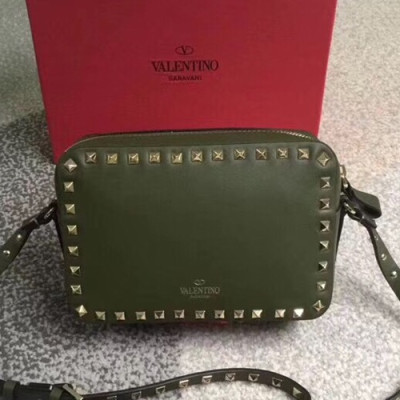 Valentino 2019 Leather Camera Small Shoudler Bag,20CM - 발렌티노 2019 여성용 레더 카메라 스몰 숄더백 ,VTB0162,20CM,올리브