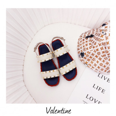 Valentino 2019 Womens Rock Stud Strap Sandal - 발렌티노 여성 락스터드 스트랩 샌들 Val0187x.Size(225 - 250).화이트