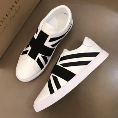 Burberry 2019 Mens Business Leather Sneakers - 버버리 남성 비지니스 레더 스니커즈 Bur0704x.Size(240 - 270).화이트