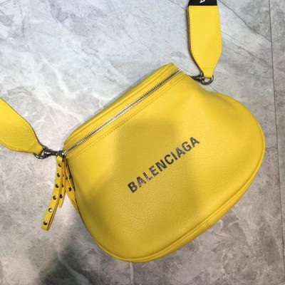 [러블리]Balenciaga 2019 Leather  Shoulder Bag,24CM - 발렌시아가 2019 남여공용 레더 숄더백,BGB0017,24CM,옐로우