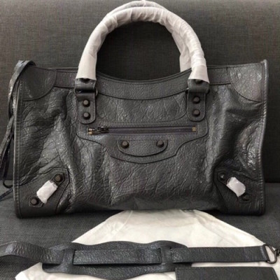 Balenciaga 2019 Classic City Leather Tote Shoulder Bag,23/30/38CM - 발렌시아가 2019 클래식 시티 레더 토트 숄더백,BGB0062,23/30/38CM,다크그레이