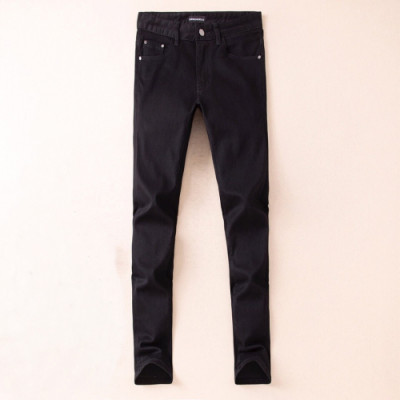 Armani 2019 Mens Metal Logo Slim Fit Denim Pants - 알마니 남성 메탈 로고 슬림핏 데님 팬츠 Arm0199x.Size(28 - 38).블랙