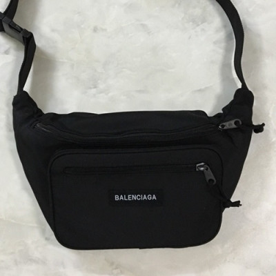 Balenciaga 2019 Canvas Belt Bag,31CM - 발렌시아가 2019 캔버스 남여공용 벨트백,BGB0131,31CM,블랙