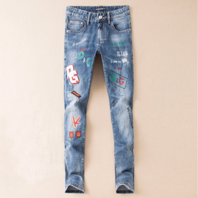 Dolce&Gabbana Mens Embroidery Jeans - 돌체앤가바나 남성 자수 청바지 - dol201x