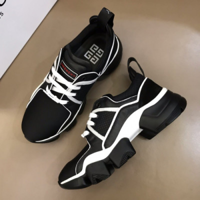 Givenchy 2019 Mens Logo Leather Trainer - 지방시 남성 로고 레더 트레이너 Giv0131x.Size(240 - 270).블랙