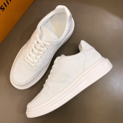 Louis Vuitton 2019 Mens Initial Logo Lambskin Sneakers  - 루이비통 남성 이니셜 로고 램스킨 스니커즈 Lou01022x.Size(240 - 270).화이트