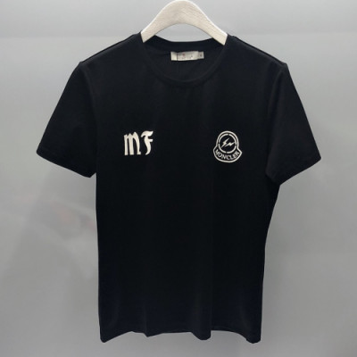 Moncler  2019 Mens Printing Logo Cotton Short Sleeved Tshirt - 몽클레어 남성 프린팅 로고 코튼 반팔티 Moc0487x.Size(m- 3xl).2컬러(블랙/화이트)