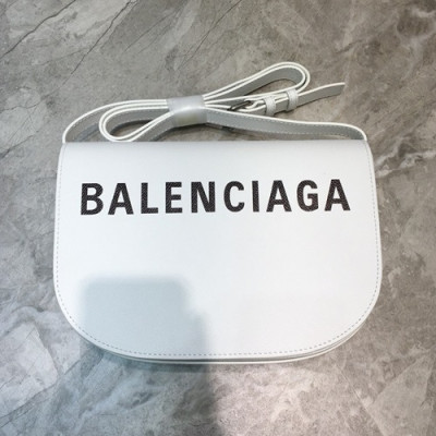 Balenciaga 2019 Ville Day Leather Large Shoulder Bag,24CM - 발렌시아가 2019 빌 데이 레더 라지 숄더백,BGB0264,24CM,화이트