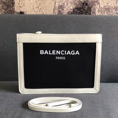 Balenciaga Canvas Clutch Shoulder Bag,26CM - 발렌시아가 캔버스 클러치 숄더백,BGB0268,26CM,블랙