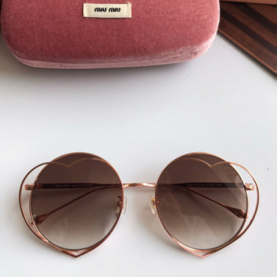 Miumiu 2019 Womens Heart Patten Metal Frame Sunglasses - 미우미우 여성 하트 메탈 프레임 선글라스 Miu0168x.Size(57-21-145).5컬러