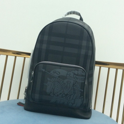 Burberry PVC House Check Back Pack , 44cm - 버버리 PVC 하우스 체크 남여공용 백팩 ,BURB0157,44cm,그레이체크