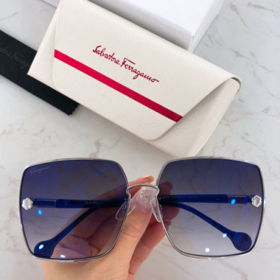 Salvatore Ferragamo 2019 Mm/Wm Retro Metal Frame Eyewear - 살바토레 페라가모 남자 레트로 메탈 프레임 선글라스 Fer0265x.Size(64-15-140).7컬러