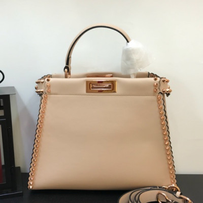 Fendi 2019 Peekaboo Tote Shoulder Bag ,23/33CM - 펜디 2019 피카부 토트 숄더백  FENB0095,23/33CM,인디핑크