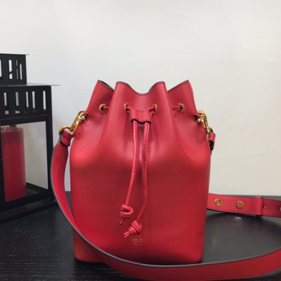 Fendi 2019 Mon Tresor Bucket Shoulder Bag ,24CM - 펜디 2019 몬 트레조 버킷 숄더백  FENB0114,24CM,레드