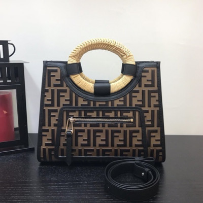 Fendi 2019 Tote Shopper Bag ,28CM - 펜디 2019 토트 쇼퍼백  FENB0120,28CM,브라운