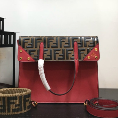 Fendi 2019 Leather Tote Bag ,25/30CM - 펜디 2019 레더 여성용 토트백  FENB0158,25/30CM,레드