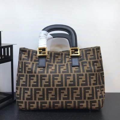 Fendi 2019 Tote Bag,34CM - 펜디 2019 여성용 토트백 FENB0177,34CM,블랙