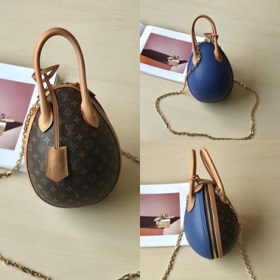 Louis Viutton 2019 Monogram Egg Chain Tote Shouder Bag ,20cm - 루이비통 2019 모노그램 에그 체인 토트 숄더백 M44587,LOUB1192,20cm,브라운+블루