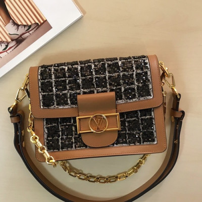 [매장판]Louis Vuitton 2019 Dauphine Shoulder Bag,20/25cm - 루이비통 2019 다프네 여성용 숄더백,M53777,LOUB1208 ,20/25cm,블랙