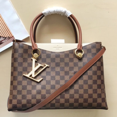 Louis Vuitton 2019 Riverside Tote Shoulder Bag,36cm - 루이비통 2019 리버사이드 토트 숄더백  N40050 ,LOUB1209,34cm,브라운+베이지