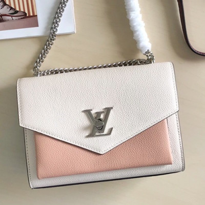 Louis Vuitton 2019 My Lock Me BB Shoulder Bag,22.5cm - 루이비통 2019 마이 락미 bb 숄더백,M51418,LOUB1218 ,22.5cm,화이트+핑크