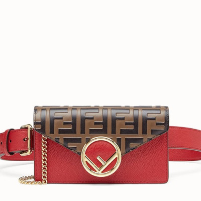 Fendi 2019 Leather Belt Bag Shoulder Bag, 17.5cm - 펜디 2019 레더 벨트백 숄더백,FENB0194,17.5cm,레드