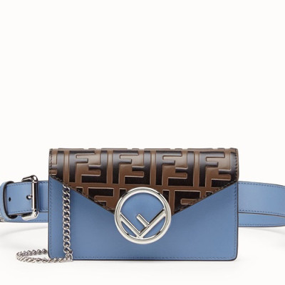 Fendi 2019 Leather Belt Bag Shoulder Bag, 17.5cm - 펜디 2019 레더 벨트백 숄더백,FENB0195,17.5cm,블루