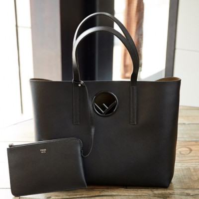 Fendi 2019 Leather Tote Shopper Bag,37CM - 펜디 2019 레더 여성용 토트 쇼퍼백 FENB0197,37CM,블랙