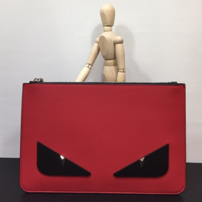 Fendi 2019 Leather Clutch Bag ,29.5CM - 펜디 2019 레더 남여공용 클러치백 FENB0251,29.5CM,레드