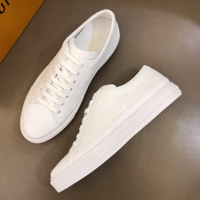 Louis Vuitton 2019 Mens Initial Logo Lambskin Sneakers  - 루이비통 남성 이니셜 로고 램스킨 스니커즈 Lou01043x.Size(240 - 270).화이트