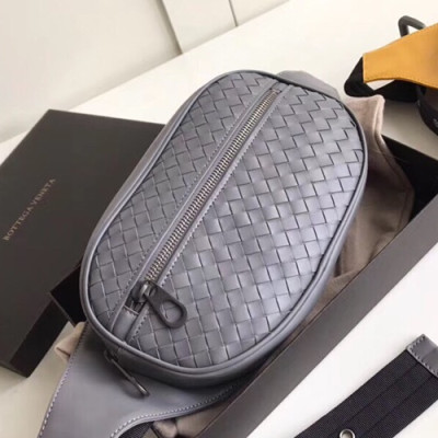 Bottega Veneta 2019 Leather  Hip Sack,25cm - 보테가 베네타 2019 레더 남여공용 힙색 520452,BVB0177,25cm,그레이