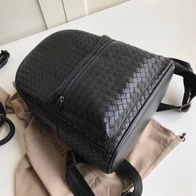 Bottega Veneta 2019 Leather Back Pack,36cm - 보테가 베네타 2019 레더 남여공용 백팩 7106,BVB0183,36cm,블랙