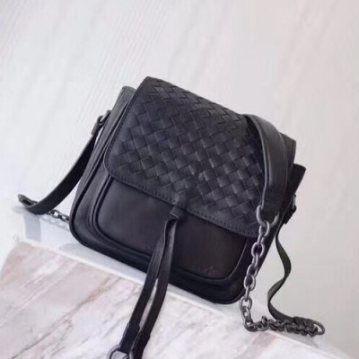 Bottega Veneta 2019 Chain Shoulder Bag,19cm - 보테가 베네타 2019 체인 숄더백,444960,BVB0235,19cm,블랙