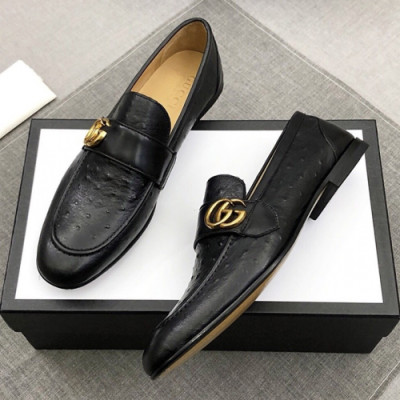 Gucci 2019 Mens Business GG Logo Leather Loafer- 구찌 남성 비지니스 GG로고 레더 로퍼Guc01107x.Size(240 - 270).블랙