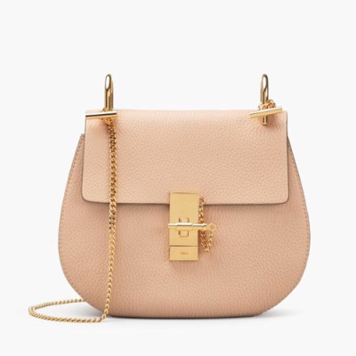 Chole 2019 Drew  Leather Shoulder Bag, 20/23.5cm -  끌로에 2019 드류 레더 숄더백,CLB0042,20/23.5cm,연베이지핑크