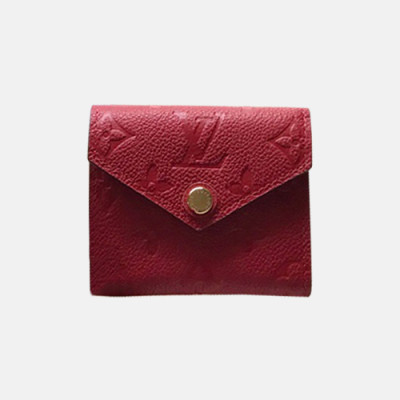 Louis Vuitton 2019 Ladies Zoe Wallet M62936 - 루이비통 조에 월릿 반지갑 LOUW0069.Size(9.5CM).레드