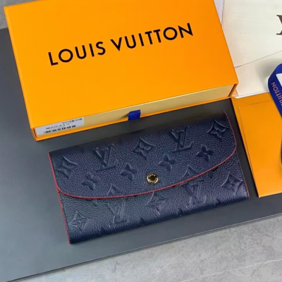 Louis Vuitton 2024 Ladies Monogram Emilie Wallet M63918 -  루이비통 모노그램 에밀리 월릿 장지갑 LOUW0103.Size(19CM).네이비