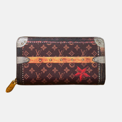 Louis Vuitton 2019 Zippy Wallet M63490 -  루이비통 지피 월릿 장지갑 LOUW0104.Size(19.5CM).브라운