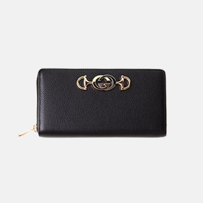 [모던한디자인]Gucci 2019 Womens Zumi Zippy Wallet 570661 - 구찌 여성 주미 지피 장지갑 GUW0003.Size(19cm).블랙