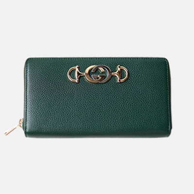 Gucci 2019 Womens Zumi Zippy Wallet 570661 - 구찌 여성 주미 지피 장지갑 GUW0004.Size(19cm).그린