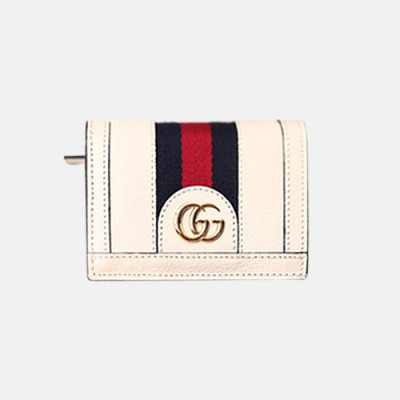 Gucci 2019 Ophidia GG Card Case 523155 - 구찌 오피디아 카드 케이스 동전 지갑  GUW0011.Size(11CM).화이트