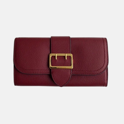 Burberry 2019 Buckle Leather Wallet - 버버리 버클 레더 장지갑 BURW0016.Size(19CM).레드