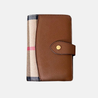 Burberry 2019 Leather Wallet - 버버리 여성용 레더 중지갑 BURW0044.Size(12CM).브라운