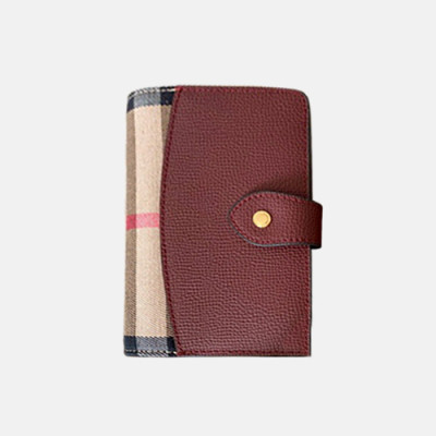 Burberry 2019 Leather Wallet - 버버리 여성용 레더 중지갑 BURW0045.Size(12CM).레드