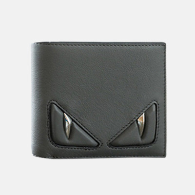 Fendi 2019 Leather Wallet - 펜디 남여공용 레더 반지갑 FENW0016.Size(11.5cm).그레이